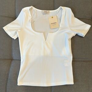 White Pull & Bear top